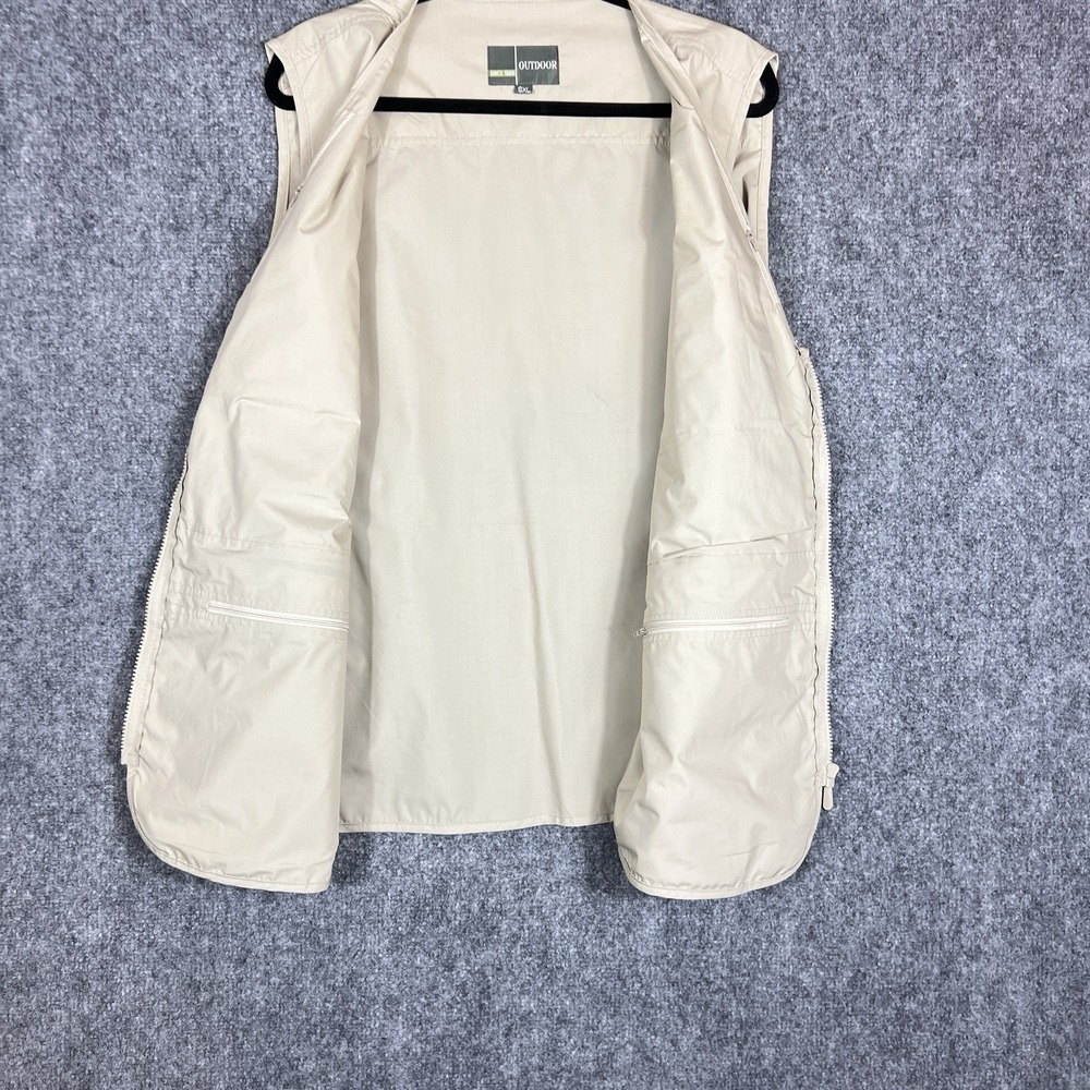Outdoor Utility Fishing Vest Men's 6XL Beige Multi‎ Pocket Hiking Hunting Safari - Picture 12 of 13
